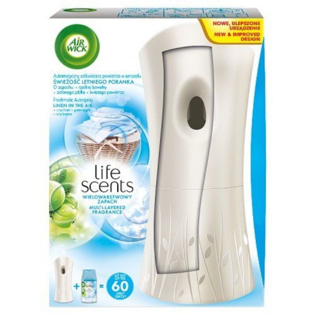AIR WICK ODŚWIEŻACZ POWIETRZA FRESHMATIC MAX BIAŁE KWIATY + 250ML WKŁAD ...