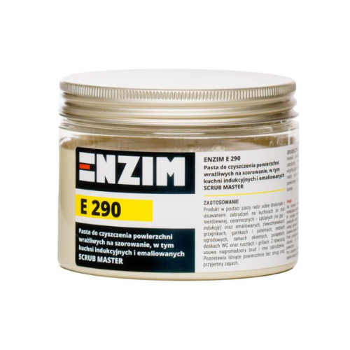 ENZIM E290 PASTA DO CZYSZCZENIA POWIERZCHNI  WRAŻLIWYCH NA SZOROWANIE 500G